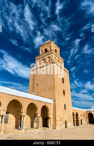 Die Große Moschee von Kairouan in Tunesien Stockfoto