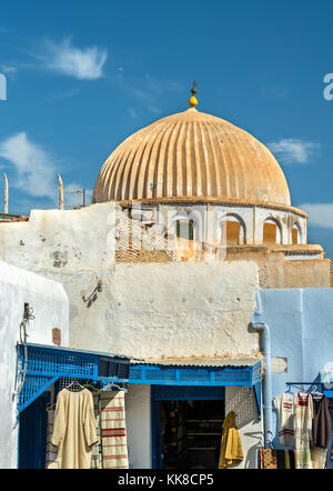 Traditionelle Häuser in der Medina von kairouan. zum Unesco Welterbe in Tunesien Stockfoto