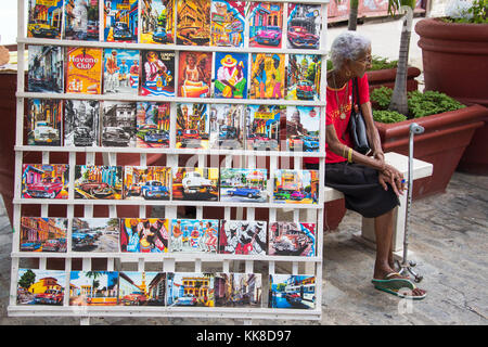 Souvenir Gemälde, Cienfuegos, Kuba Stockfoto