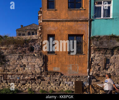 Bunte Leben Stadtbild von bosporus Istanbul Türkei. Stockfoto