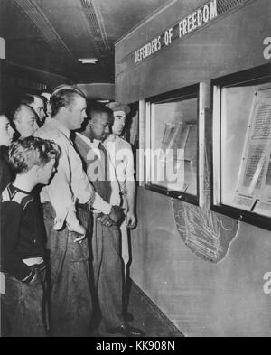 Foto von Freiheit Zug aufweisen. Mit freundlicher Genehmigung der nationalen Archive, 1950. Stockfoto