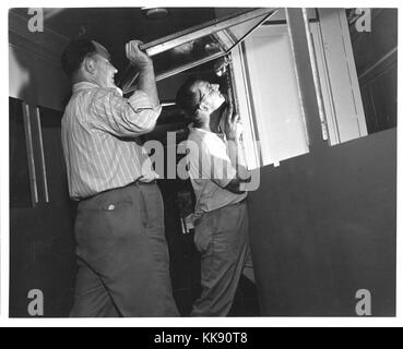 Foto von Freiheit Zug Anzeige bei Installation. Mit freundlicher Genehmigung der nationalen Archive, 1948. Stockfoto