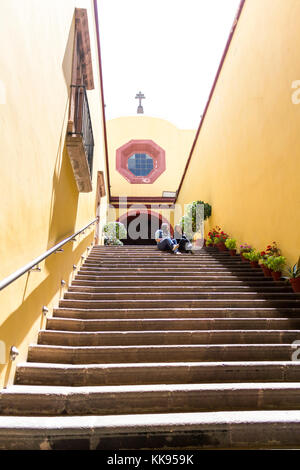 Regional Museum Potosino, INAH. Treppe zur Kapelle der Aránzazu Stockfoto