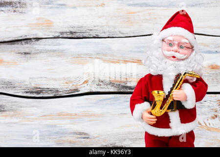 Santa Claus Doll und Kopieren. Stockfoto