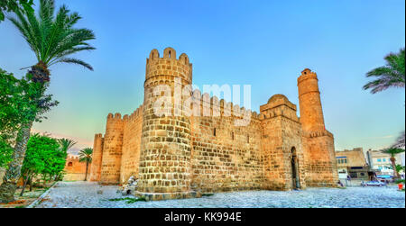 Ribat, eine mittelalterliche Zitadelle in Sousse, Tunesien. UNESCO-Weltkulturerbe Stockfoto