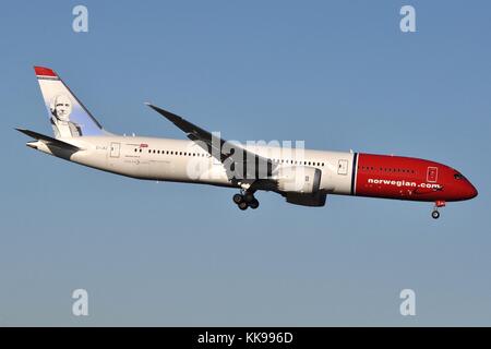 Norwegische Boeing 787-9 Dreamliner ei-lnj" Ole Bull' Stockfoto