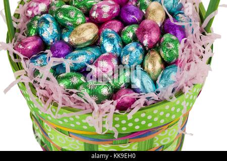 Easter egg Form Schokolade Stockfoto