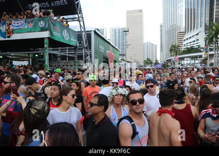 MIAMI, FL - MÄRZ 18: (Bis 03/23/2016) Atmosphäre beim Ultra Music Festival 2016 am 18. März 2016 in Miami, Florida. Personen: Atmosphäre T Stockfoto