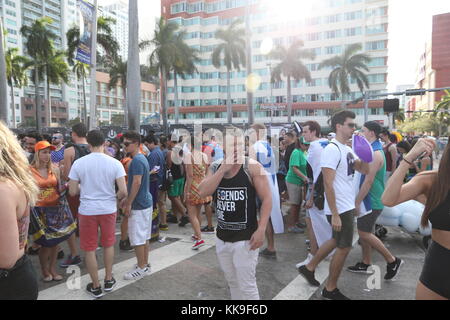 MIAMI, FL - MÄRZ 18: (Bis 03/23/2016) Atmosphäre beim Ultra Music Festival 2016 am 18. März 2016 in Miami, Florida. Personen: Atmosphäre T Stockfoto