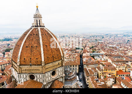 Florenz, Italien - Oktober, 2017: Florenz oder Firenze Antenne Florenz Duomo Stockfoto