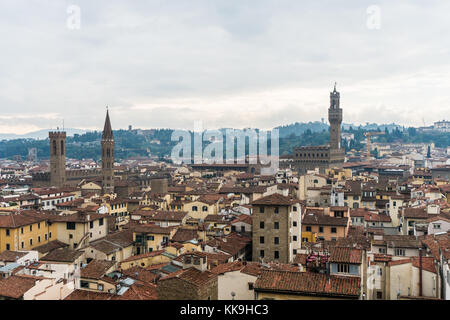 Florenz, Italien - Oktober, 2017: Florenz oder Firenze Antenne Florenz Duomo Stockfoto