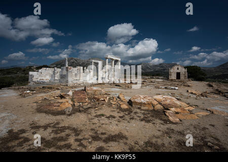 Tempel der Demeter in Naxos Griechenland Stockfoto