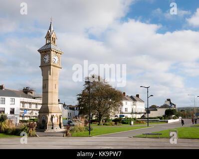 Der Uhrturm in Barnstaple North Devon gebaut im Jahre 1862 als Denkmal zu Prince Albert Stockfoto