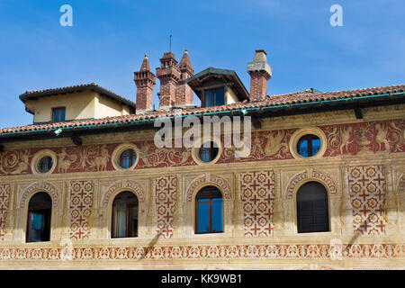 Piazza Ducale, Vigevano, Lombardei, Italien Stockfoto