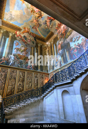 East Molesey, Großbritannien, 26. Mai 2015 - einen Blick auf den Hampton Court Palace, einem königlichen Palast in der Stadt Richmond upon Thames, London, England. Stockfoto