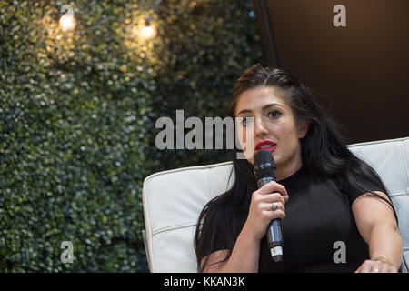 Birmingham, Großbritannien. 30. November 2017. stacie Stewart auf die Let's talk Essen couch sprechen über ihr Buch verlieren Gewicht gut Credit: Steven roe/alamy leben Nachrichten Stockfoto