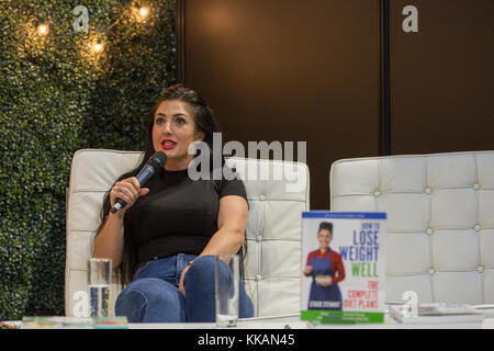 Birmingham, Großbritannien. 30. November 2017. stacie Stewart auf die Let's talk Essen couch sprechen über ihr Buch verlieren Gewicht gut Credit: Steven roe/alamy leben Nachrichten Stockfoto