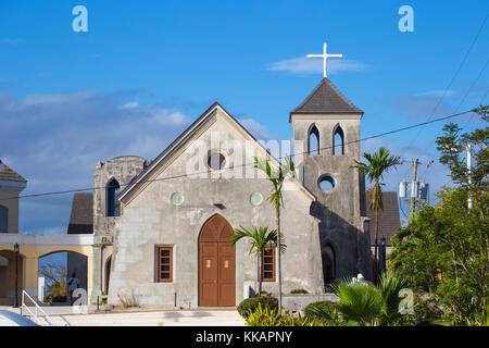 St. Francis Xavier Kathedrale, Nassau, Providence Island, Bahamas, Westindien, Karibik, Mittelamerika Stockfoto