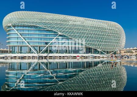 Abu Dhabi, Vereinigte Arabische Emirate, Oktober, 27, 2017: Yas Viceroy Hotel auf Yas Island. Stockfoto