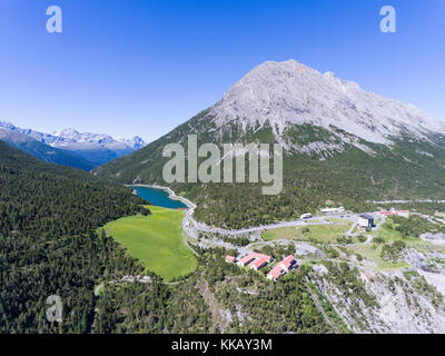 See von Scale-Tal von fraele - Valtellina (Valdidentro) Stockfoto