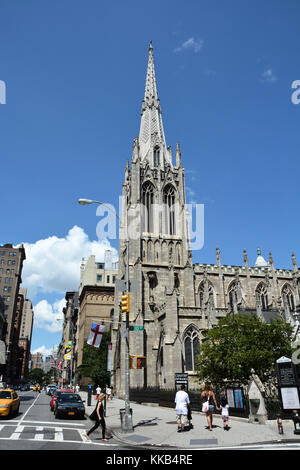 New York City - August 07 Blick auf Grace Church in Greenwich Village am 07 August, 2013 in new york city, usa New York ist die größte Stadt in Amerika Stockfoto