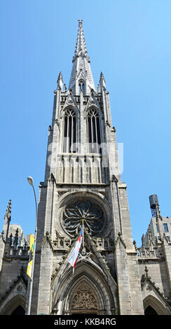 Blick auf Grace Church in Greenwich Village, NY Stockfoto