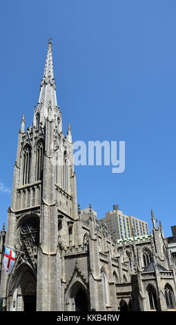 Blick auf Grace Church in Greenwich Village, NY Stockfoto