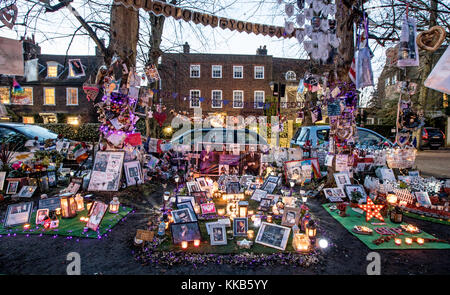 George Michael's Candlelight Memorial Garden Highgate London UK Stockfoto