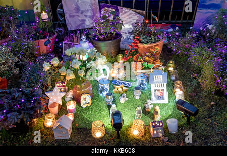 George Michael's Candlelight Memorial Garden Highgate London UK Stockfoto