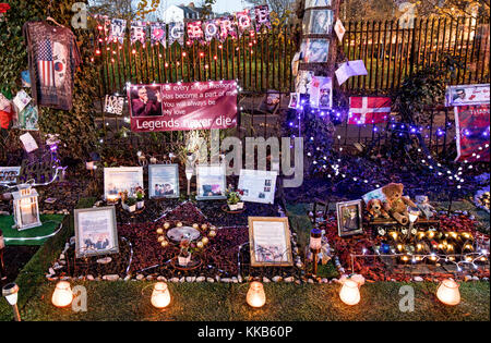 George Michael's Candlelight Memorial Garden Highgate London UK Stockfoto