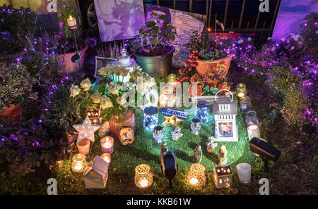 George Michael's Candlelight Memorial Garden Highgate London UK Stockfoto