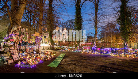 George Michael's Candlelight Memorial Garden Highgate London UK Stockfoto