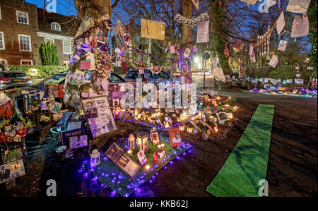 George Michael's Candlelight Memorial Garden Highgate London UK Stockfoto