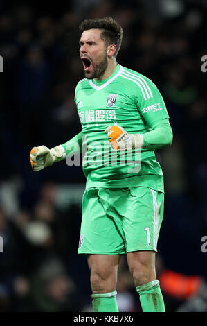 West Bromwich Albion Ben Foster während der Premier League Match in West Bromwich, West Bromwich Stockfoto