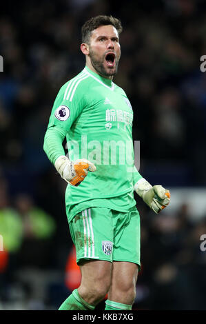 West Bromwich Albion Ben Foster während der Premier League Match in West Bromwich, West Bromwich Stockfoto