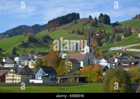 Urnäsch in der Region Appenzell (Schweiz) Stockfoto