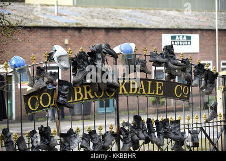 Über 300 Jahre Geschichte endet mit der Schließung der Gießerei Coalbrookdale Bild Dave Bagnall Stockfoto