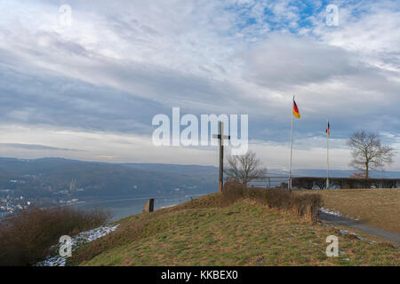 Gedenkstätte an der Ludendorff-Brücke in Remagen, Deutschland Stockfoto