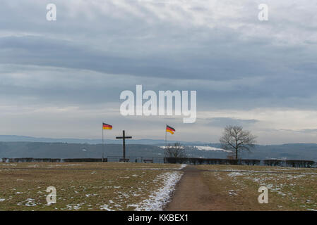 Gedenkstätte an der Ludendorff-Brücke in Remagen, Deutschland Stockfoto