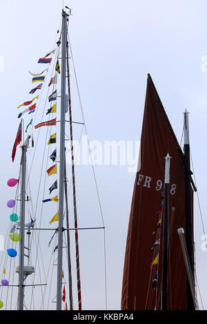 Portsoy Festival gefeiert wird jeden Sommer im Hafen. Dieses traditionelle Fischerdorf liegt an der Nordküste von Aberdeenshire, Schottland, Großbritannien Stockfoto