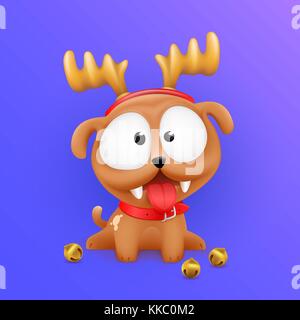 Süße kleine Welpen hund Charakter Vektor Stock Vektor