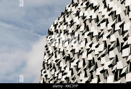 Moor Eyre Street Car Park, auch bekannt als Kit Kat - Sheffield, South Yorkshire, Großbritannien - 13. September 2013 Stockfoto