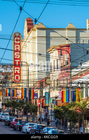 Castro Street, San Francisco, Kalifornien, USA Stockfoto