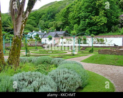 Victorian walled garden am Kylemore Abbey, Connemara, Irland Stockfoto