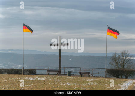 Gedenkstätte an der Ludendorff-Brücke in Remagen, Deutschland Stockfoto