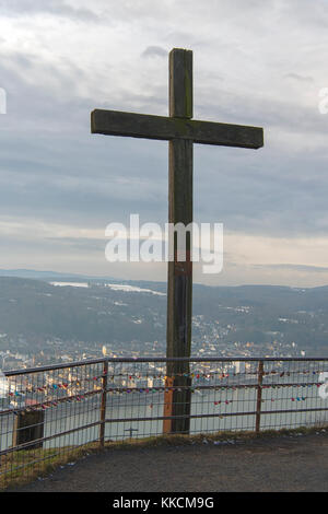 Gedenkstätte an der Ludendorff-Brücke in Remagen, Deutschland Stockfoto