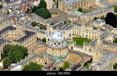 Oxford aus der Luft Stockfoto