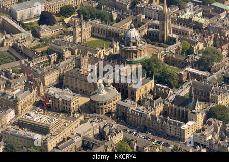 Oxford aus der Luft Stockfoto