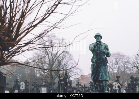 Friedhof Denkmäler und Gräber in Gent, Belgien Stockfoto