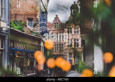 Gent Weihnachten Straße Stockfoto